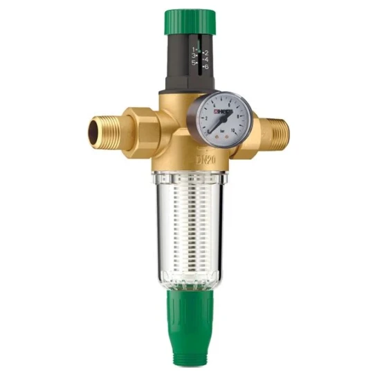 SHOP AKD::Фільтр для води з редуктором тиску HERZ 1" діапазон регулювання 1,5-6 бар, Ду25 мм.