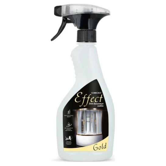 SHOP AKD::Засіб для догляду за душовими кабінами SVOD Effect Gold з розпилювачем 550мл