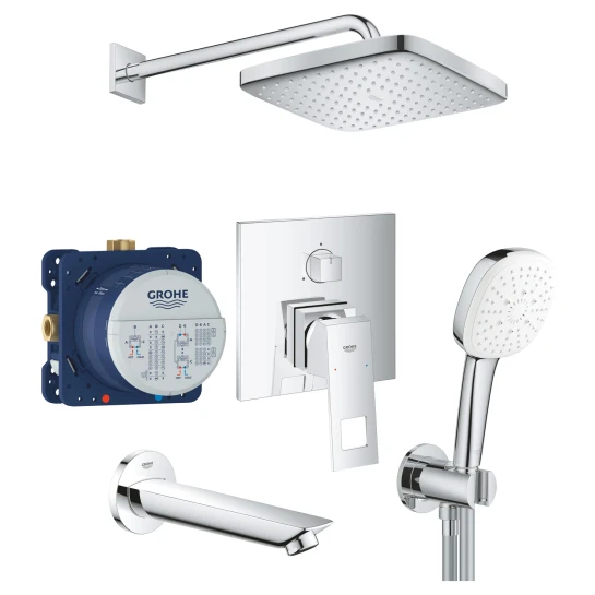 SHOP AKD::Душовий комплект GROHE Eurocube 250 прихованого монтажу для ванни