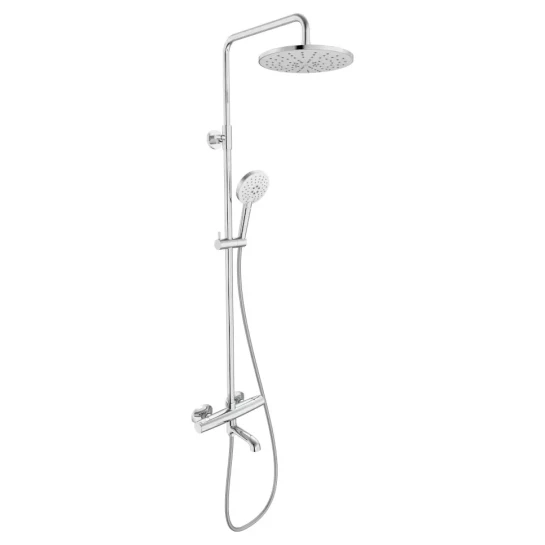 SHOP AKD::Душова система VOLLE SISTEMA P (термостат для ванни, верхній душ 244 мм, ручний душ 120 мм,шланг160)