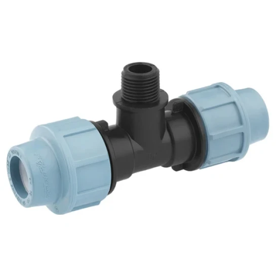 SHOP AKD::Трійник SantehPlast ПЕ 20x1/2"x20 зовнішня різьба (15)