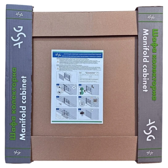 SHOP AKD::Шафа колекторна ASG (зовнішня) (600х565х125) замок/засувка №02