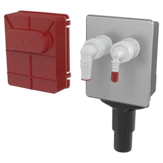 SHOP AKD::Сифон для пральної машини ALCAPLAST внутрішній, хром (APS6)