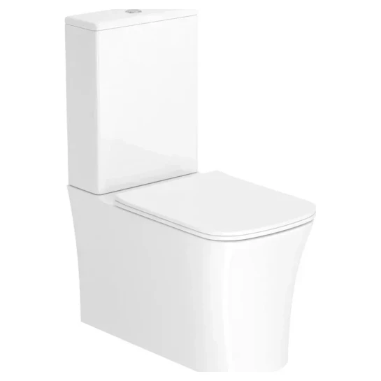 SHOP AKD::Унітаз підлоговий IMPRESE NARON Rimless горизонт випуск,3/4 5л нижній підвід сидіння