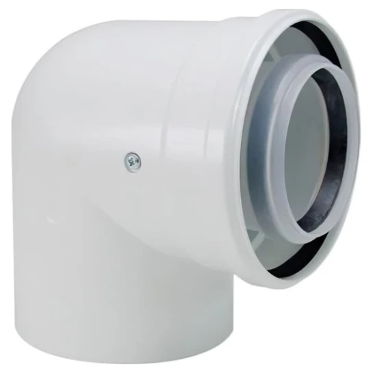 SHOP AKD::Коліно коаксіальне ANTKALIP 80/125х90 ВЗ конденсаційне