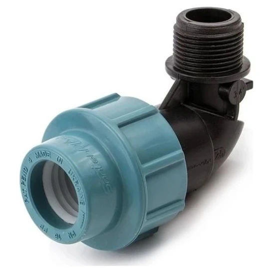 SHOP AKD::Коліно SantehPlast ПЕ 20x1/2" зовнішня різьба (25/325)