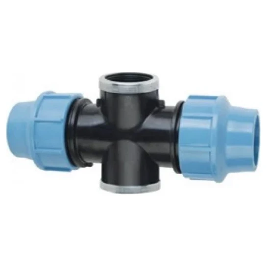 SHOP AKD::Т-подібне з'єднання SantehPlast ПЕ 32x3/4"x32  з двостороннім різьбленням