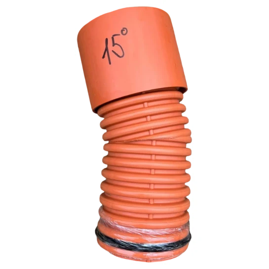 SHOP AKD::Коліно каналізаційне IPIast-cor 110х15° гофроване
