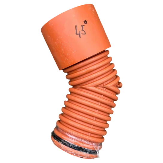 SHOP AKD::Коліно каналізаційне IPIast-cor 200х45° гофроване