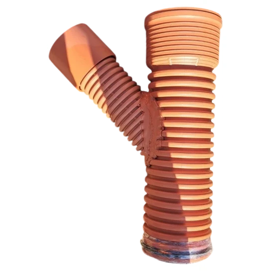 SHOP AKD::Трійник каналізаційний IPIast-cor 110х200х45° редукційний гофрований