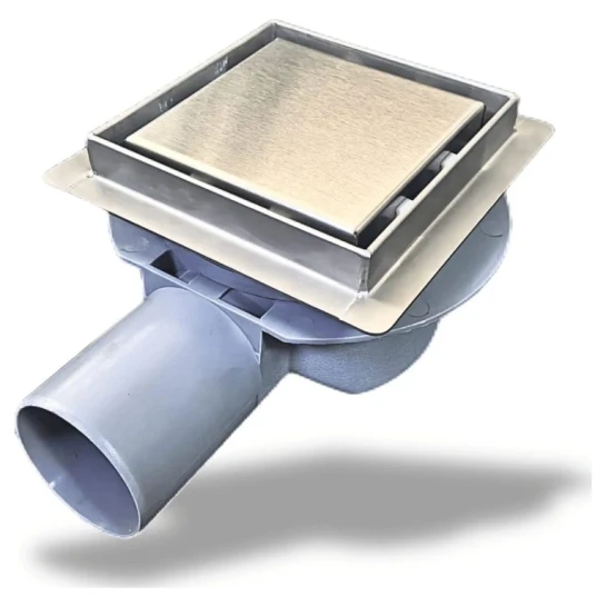 SHOP AKD::Трап лінійний ASG 24 INOX SS304L Double Lock 100х100 з подвійним захистом та магнітним клапаном