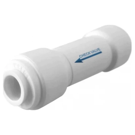 SHOP AKD::Муфта зі зворотним клапаном 1/4" шланг х 1/4" шланг, Quick Connect, білий колір