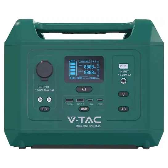 SHOP AKD::Портативна станція V-TAC POVER LiFePO4 12.8V 45Аh /576Wh 7.8 кг