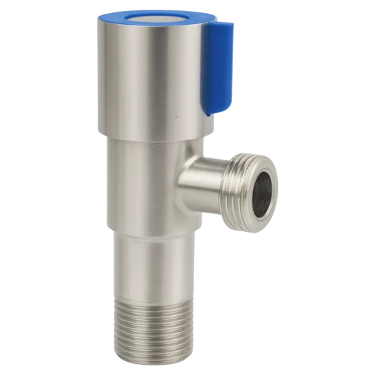 SHOP AKD::Кран відсікаючий INVENA 1/2х1/2 нержавійка, керамічний картридж, синій