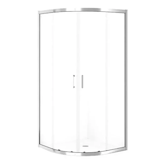 SHOP AKD::Душова кабіна BRASCO 90х90х190 напівкругла,розсувні двері, з піддоном