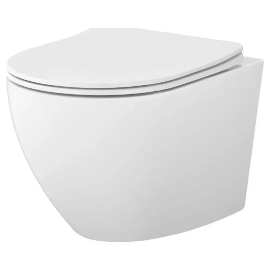 SHOP AKD::Унітаз підвісний CERSANIT Desse СЕТ С502 з сидінням дюропласт,функція швидкого зняття