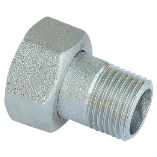 SHOP AKD::Штуцер з накидною гайкою HERZ 1/2"х 3/4" плоске ущільнення