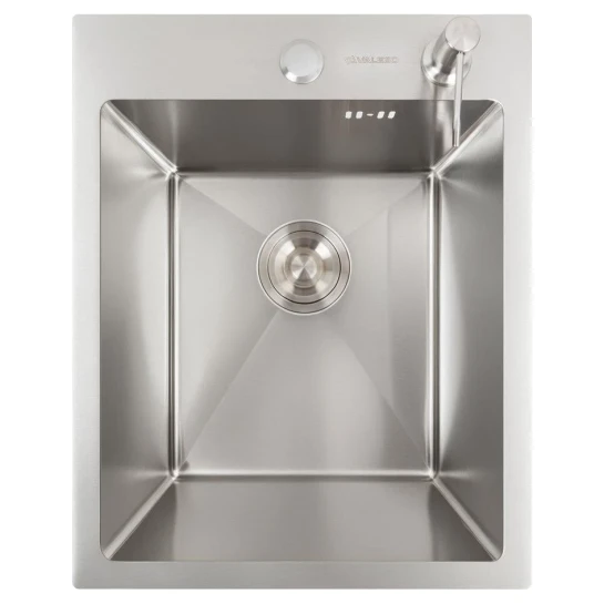 SHOP AKD::Мийка нержавійка VALESO Handmade 40х50 (товщ 3,0/1,5)