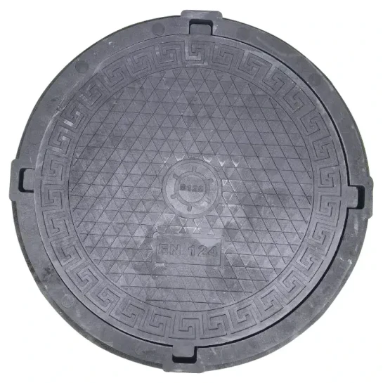 SHOP AKD::Люк каналізаційний полімерно-піщаний d-0.98м (В-125) Мексика ,чорний