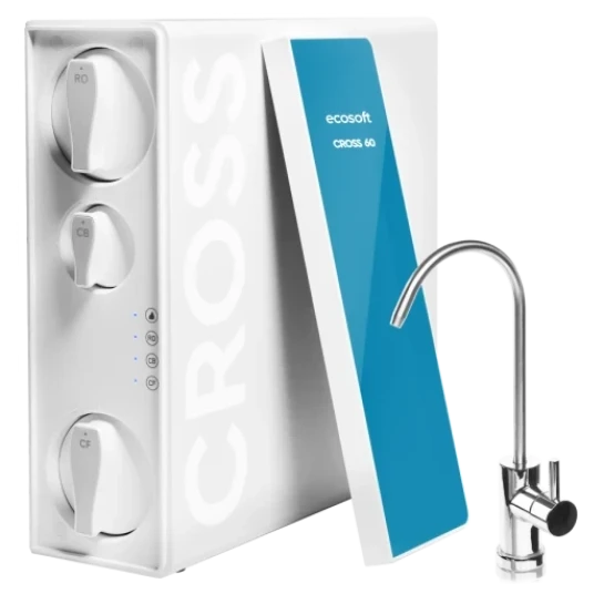 SHOP AKD::Компактний розумний фільтр зворотного осмосу CROSS60 (MO3400PECO)