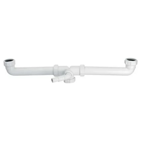 SHOP AKD::Підключення для двох мийок MCALPINE 1 1/2"х1 1/2" з трійником, з підкл.до пралки