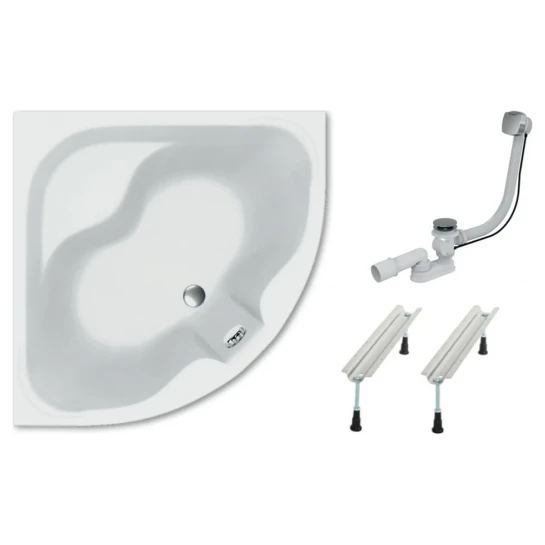 SHOP AKD::Ванна акрилова KOLLER POOL Atlanta 150х150 см+сифон+ніжки