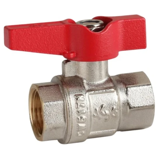 SHOP AKD::Кран кульовий ASG 1" ВВ метелик червоний