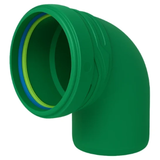 SHOP AKD::Коліно каналізаційне ASG R Line PP 110х87° зовнішнє (Зелене)