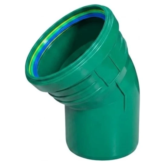 SHOP AKD::Коліно каналізаційне ASG R Line PP 160х30° зовнішнє (Зелене)