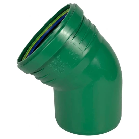 SHOP AKD::Коліно каналізаційне ASG R Line PP 160х45° зовнішнє (Зелене)