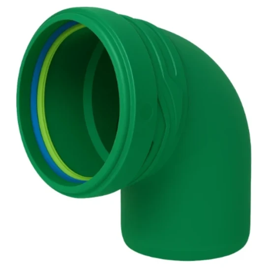 SHOP AKD::Коліно каналізаційне ASG R Line PP 160х87° зовнішнє (Зелене)
