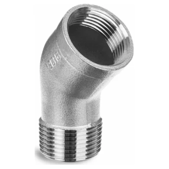 SHOP AKD::Кутник GEBO 1/2" ВЗ 45*  нержавійка