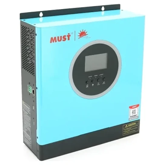 SHOP AKD::Гібридний інвертор MUST PV18-3524ECO, 3500W, 24V, ток заряда 60A, 160-275V, MPPT (100А, 60-360 Vdc)