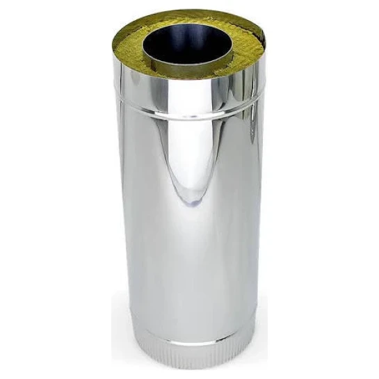 SHOP AKD::Труба термоізольована ДИМКОМ AISI 304 ø130/200 1,0м 1,0 мм
