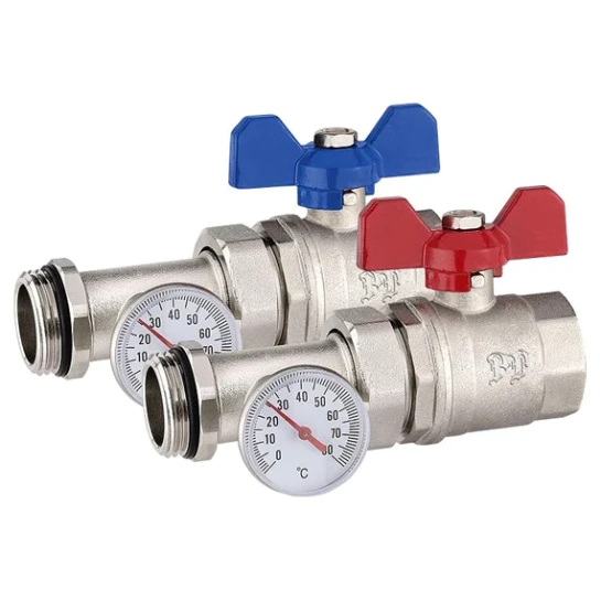 SHOP AKD::Кран кульовий з напів і терм для колектора PROFACTOR 1"