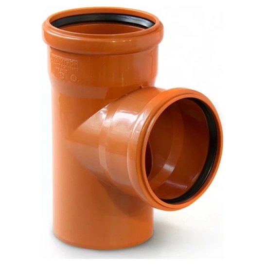 SHOP AKD::Трійник каналізаційний ПВХ VALROM 110x110х87° зовнішній (20)