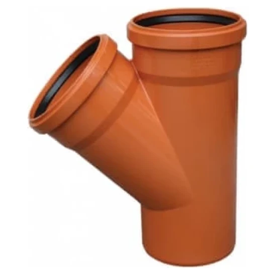 SHOP AKD::Трійник каналізаційний ПВХ VALROM 110x110х45° зовнішній (16)