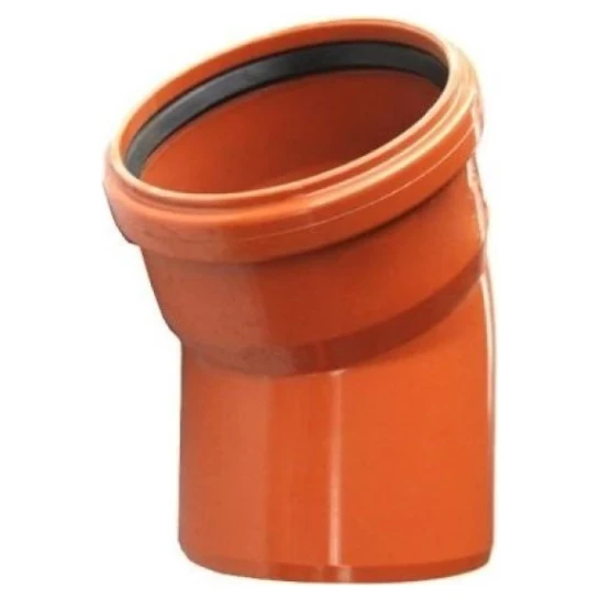 SHOP AKD::Коліно каналізаційне ПВХ VALROM 110х15° зовнішнє (48)