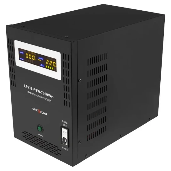 SHOP AKD::ДБЖ з правильною синусоїдою LOGIC POWER LPY-B-PSW-7000VA+(5000Вт) 10/20A 48V