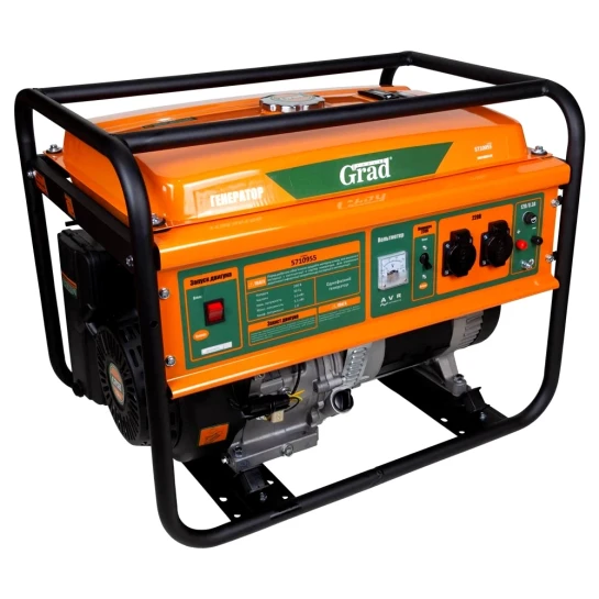 SHOP AKD::Генератор бензиновий GRAD (5.5 кВт, 220V, 4-тактний, Пуск: Ручний)