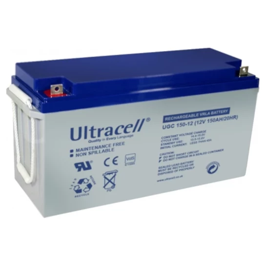 SHOP AKD::Акумуляторна батарея ULTRACELL UCG150-12 GEL, 12V 150Ah (329x172x218)