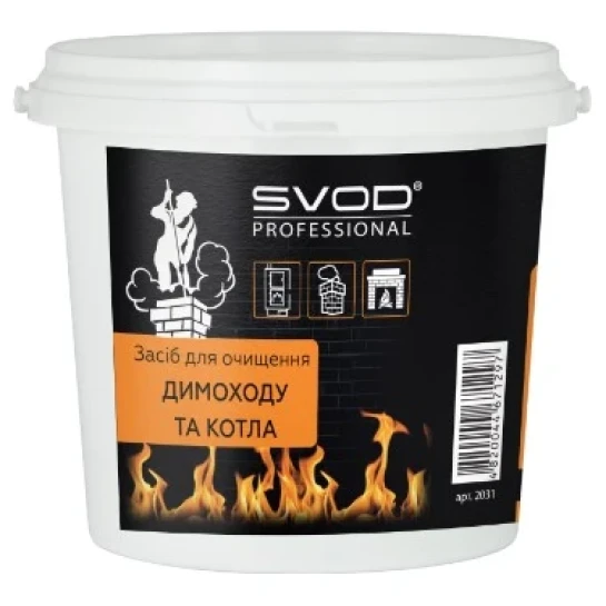 SHOP AKD::Засіб для очищення димоходу і котла SVOD-Professional 1кг (банка)