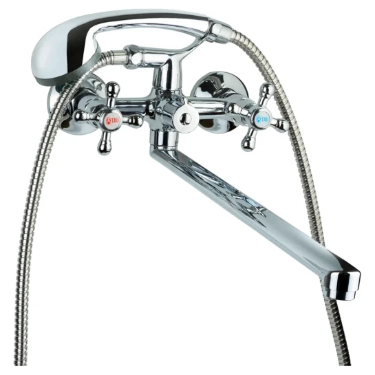 SHOP AKD::Змішувач для ванни TAU VD-2C261C гусак прямий  400мм