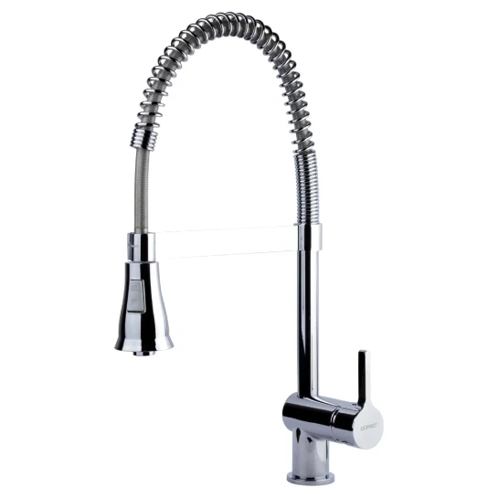 SHOP AKD::Змішувач для кухні CORSO OMODEO виливів гнучкий з пружиною на гайці