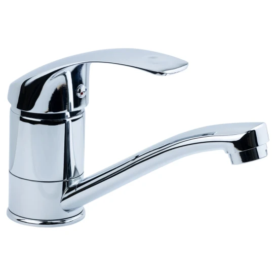 SHOP AKD::Змішувач для кухні TAU SD-1B243C гусак прямий на гайці