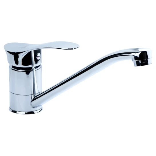 SHOP AKD::Змішувач для кухні TAU SE-2B245C гусак прямий  на шпильці