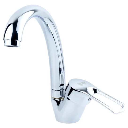 SHOP AKD::Змішувач для кухні TAU SM-4B144C гусак вухо на гайці