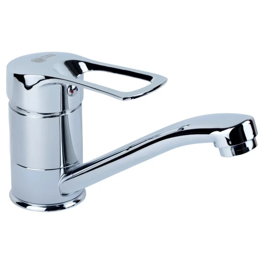 SHOP AKD::Змішувач для кухні TAU SM-2B144C гусак прямий на шпильці