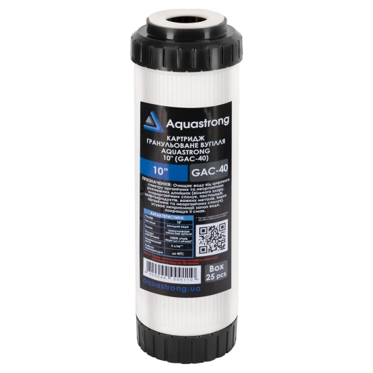 SHOP AKD::Картридж гранульоване вугілля AQUASTRONG 10"