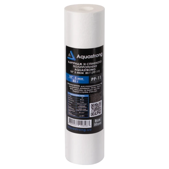 SHOP AKD::Картридж зі спіненого поліпропілену AQUASTRONG 10" 5 мкм 85г